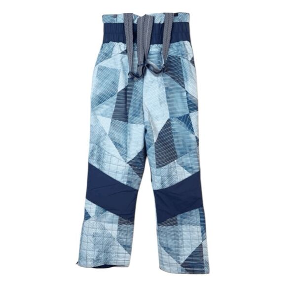 Free People FP Movement Indigo Patch Printed All Prepped Bib Overalls Blue White - Picture 6 of 15